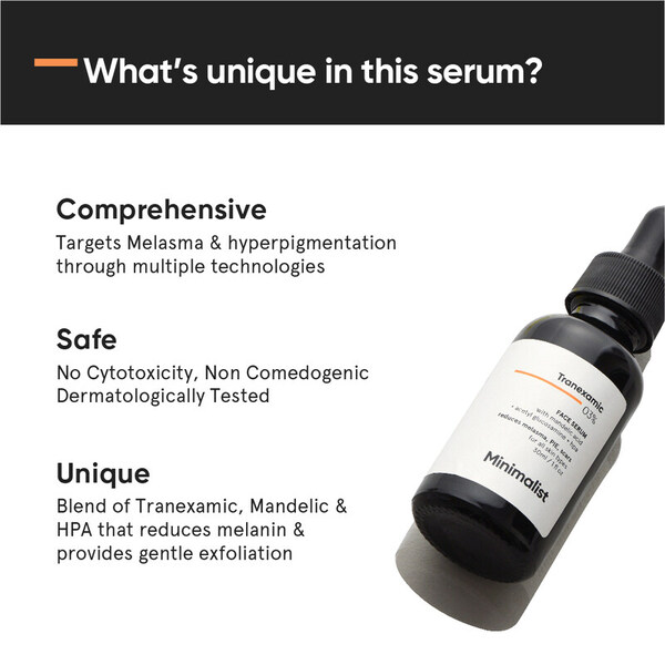 Minimalistisches Tranexamsäure-Serum gegen Aknenarben und Pigmentflecken