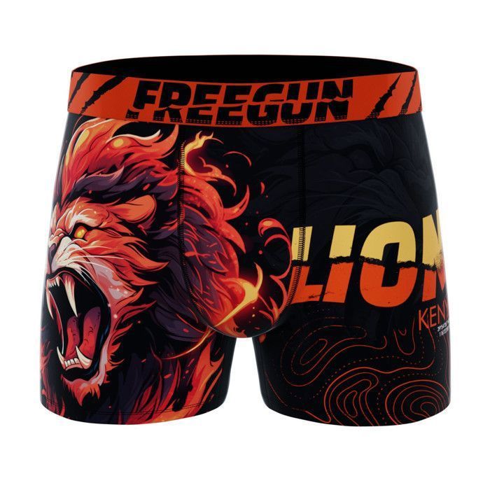 Calzoncillos bóxer Freegun para hombre - Naranja (Paquete de 4)