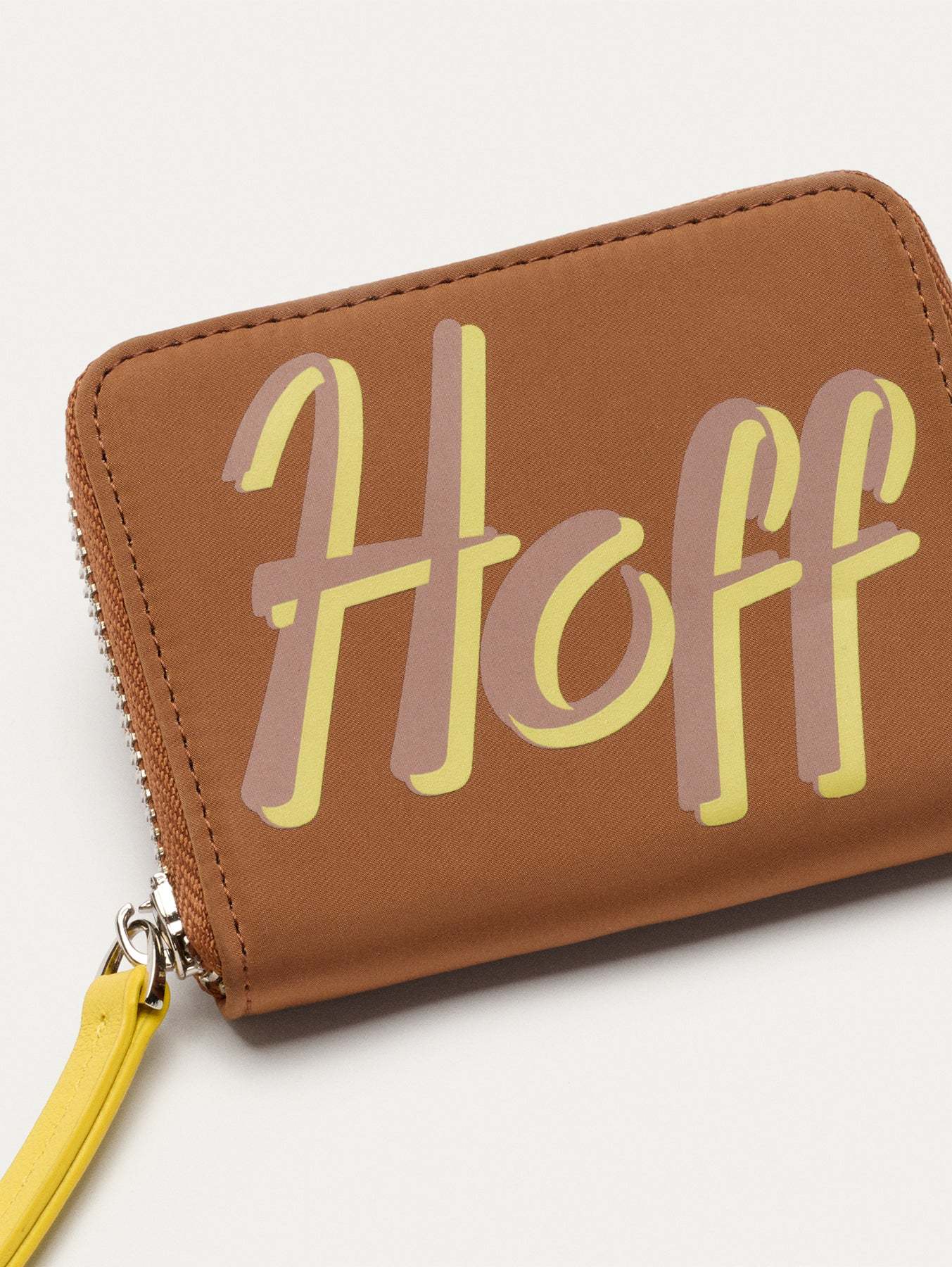 CARTERA NYLON LOGO MARRÓN