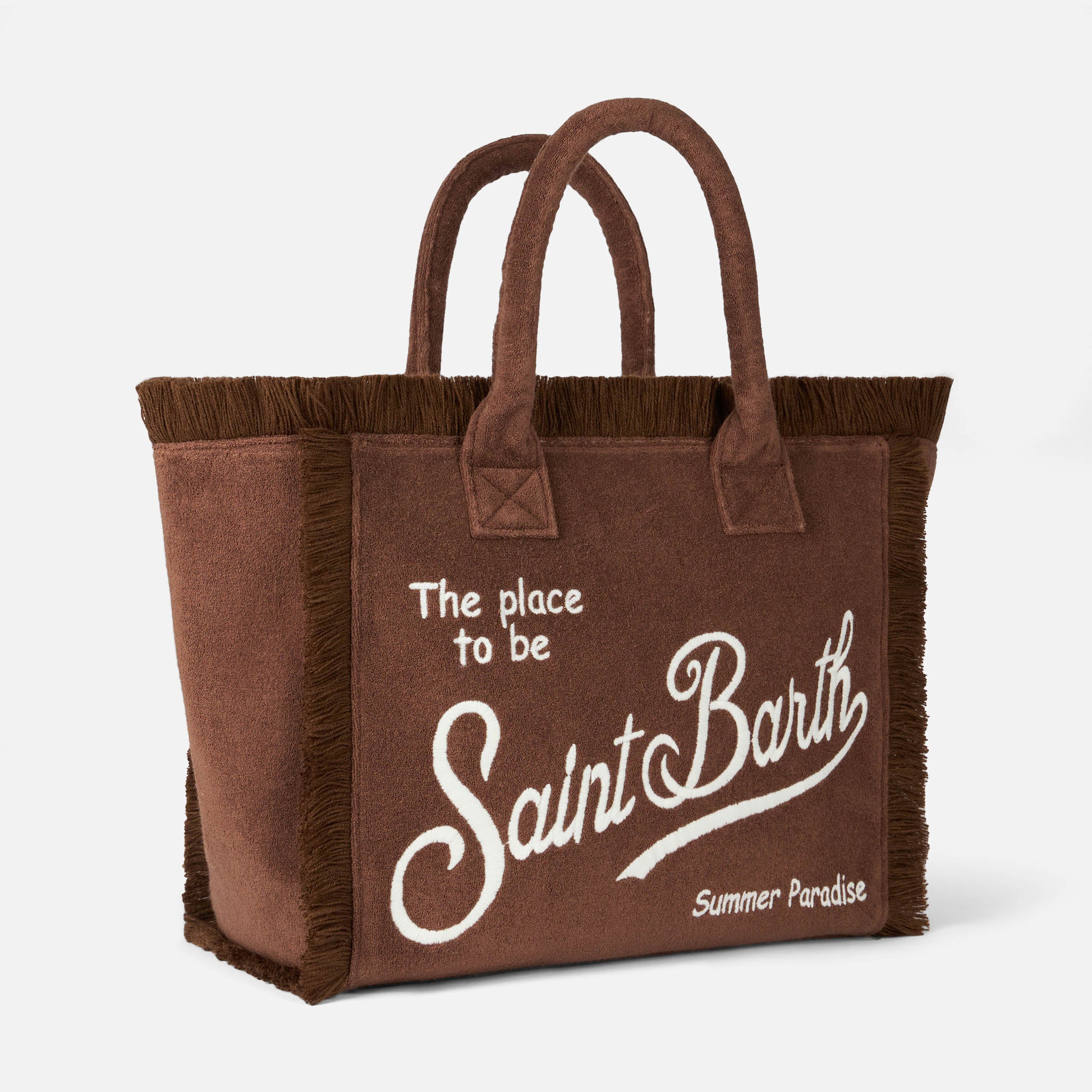 Bolsa de ombro Vanity Sponge em esponja marrom