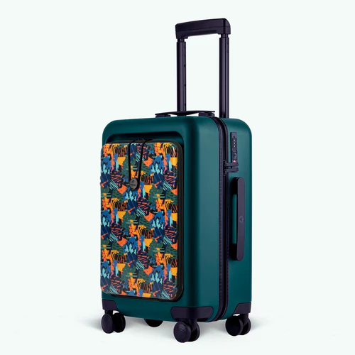 Cabaia Valise rigide 4 roues PVG Pochette Boulogne vert