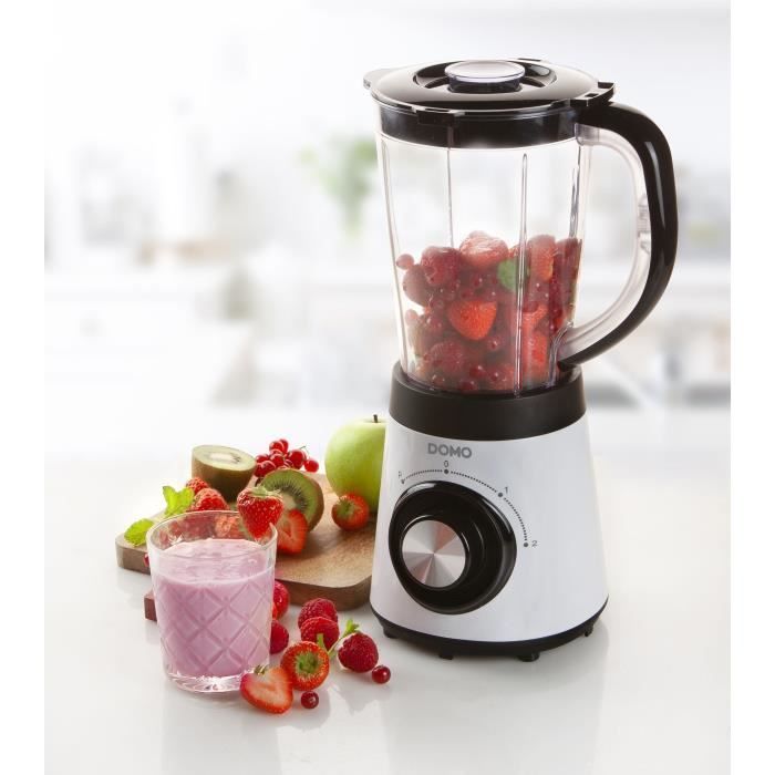 Blender - Mixeur - DOMO - DO9203BL - 500 W - 1,5 L - Gris