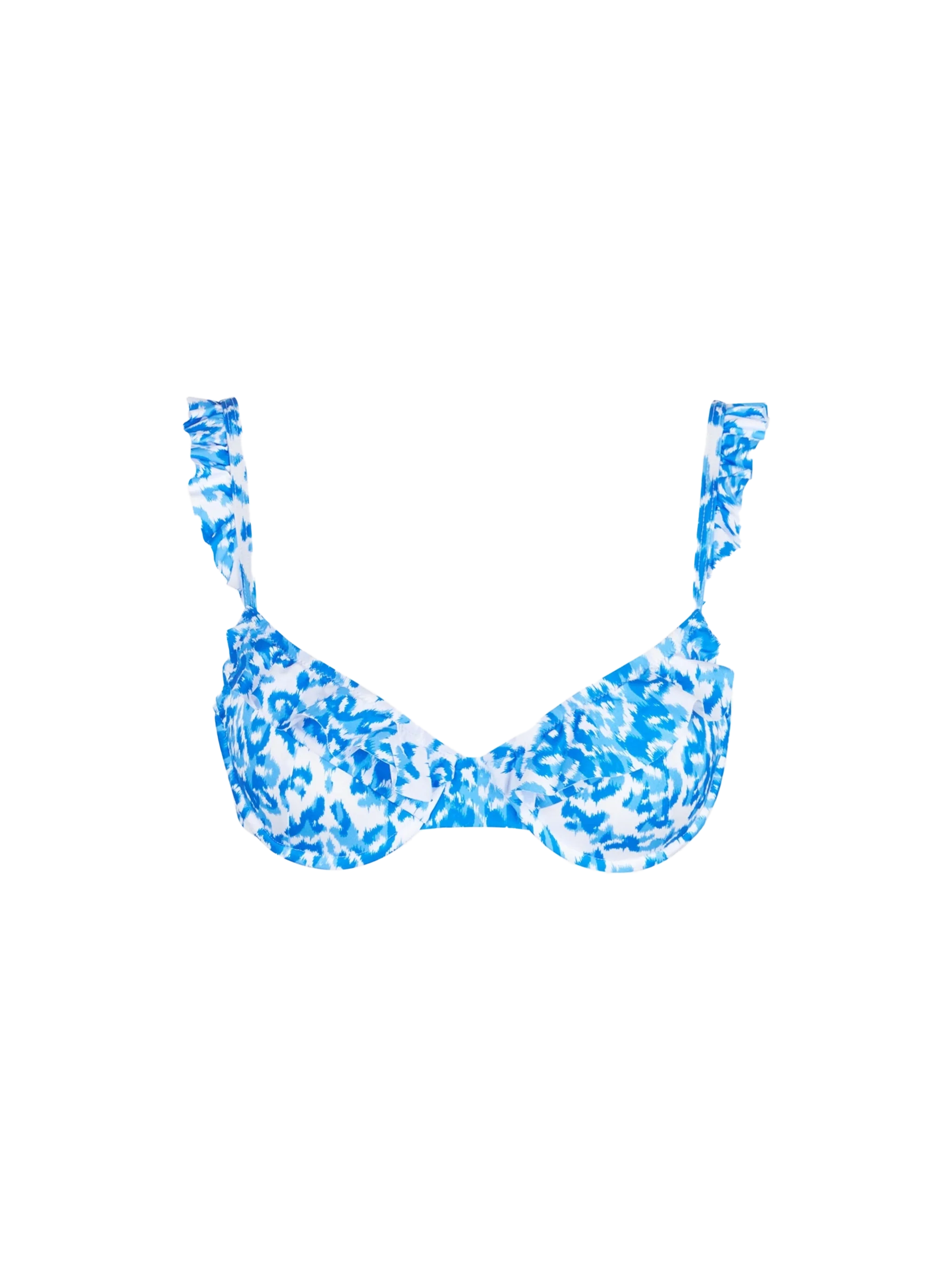 Traje de baño tipo bralette para mujer con volantes