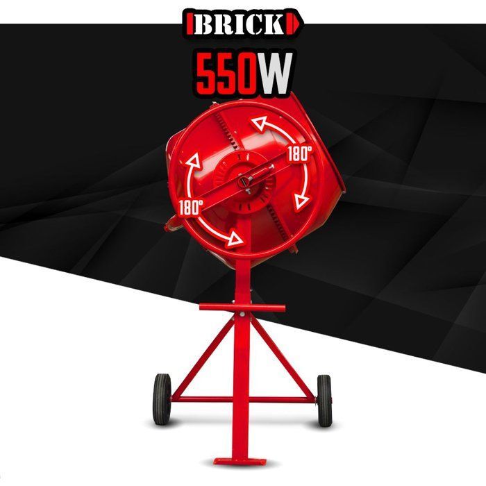 Elektrischer Betonmischer - BRICK - BET550-140 - 550 W - 140-l-Trommel - Einphasig