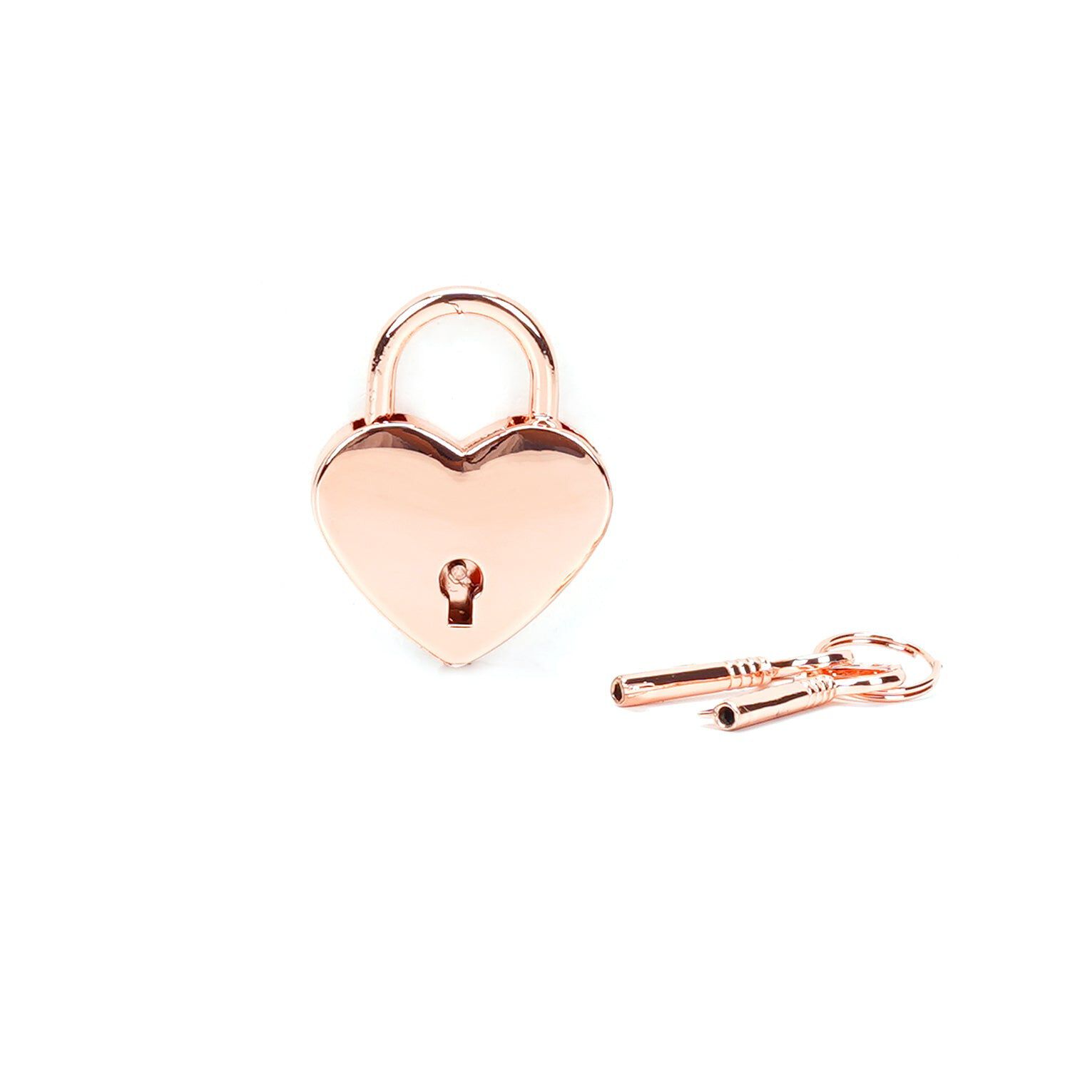Ključavnica v obliki srca Love Soul Rose Gold (komplet 2 kosov)