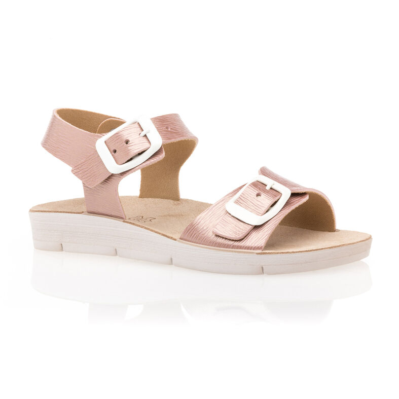 Sandalias rosas para niña / Zapatos de punta abierta