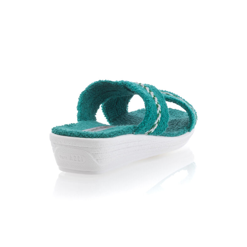 Pantuflas verdes para mujer