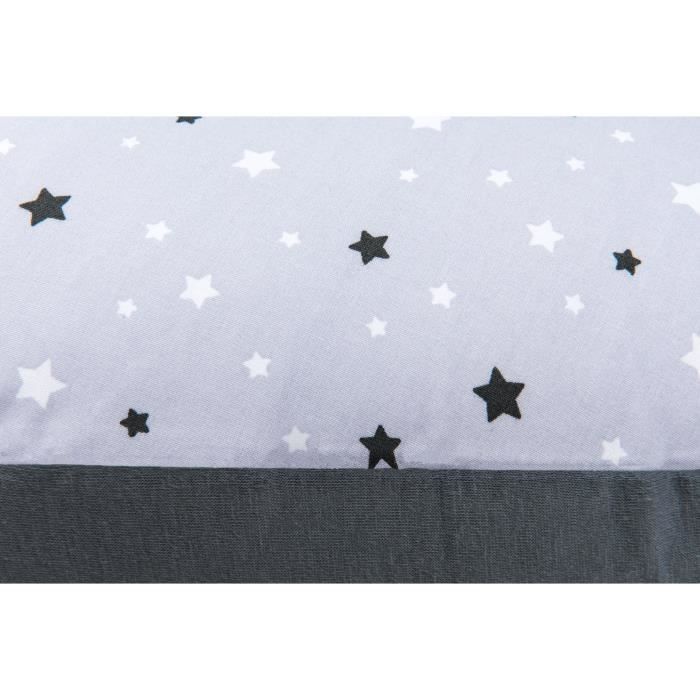P'TIT LIT Housse coussin d'allaitement - Étoiles - Bleu