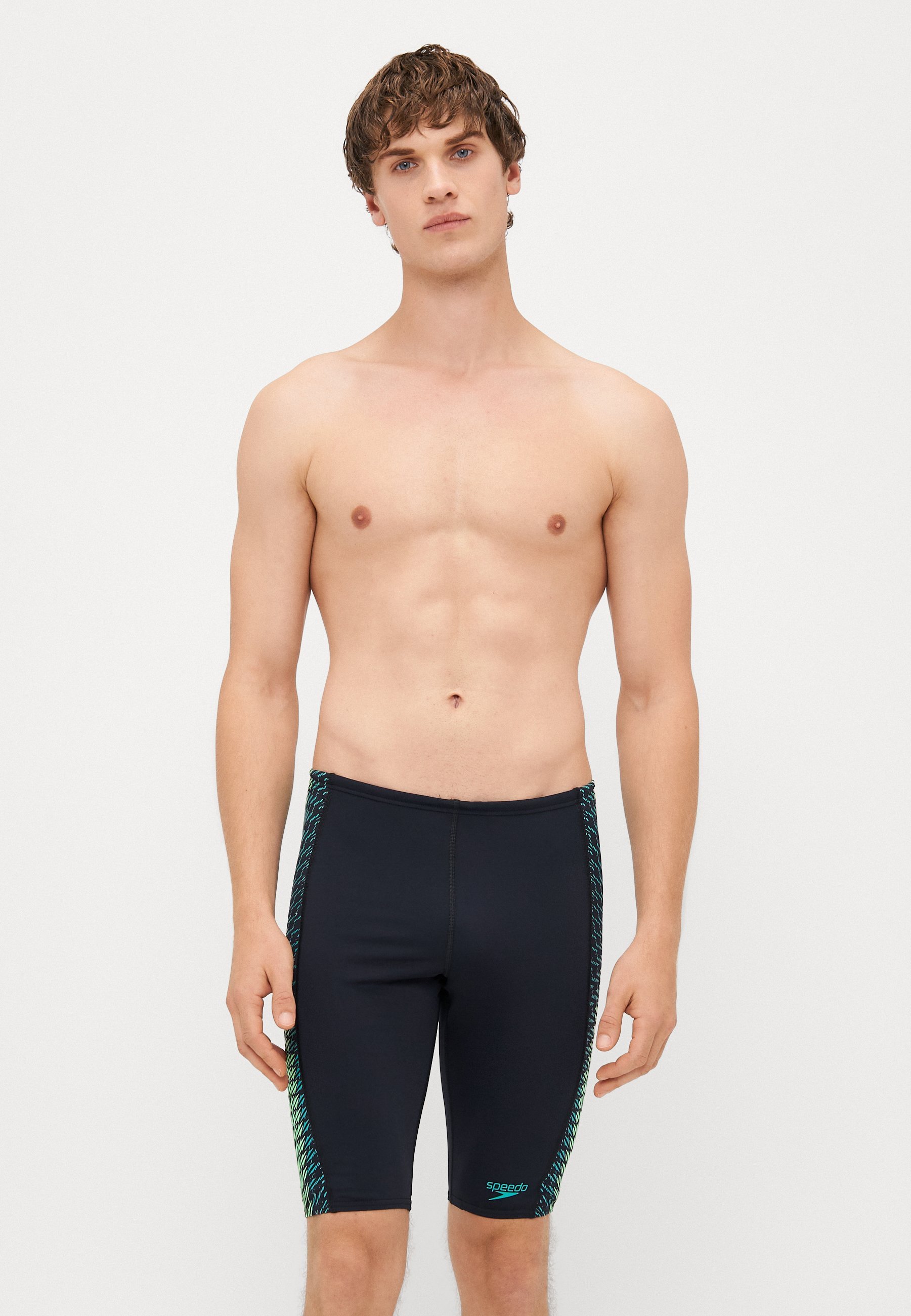Costume da bagno Speedo END TECH PANEL JAMMER - nero/turchese gemma
