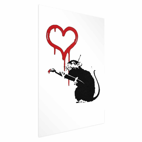 Plakat Love Rat 21x30 cm