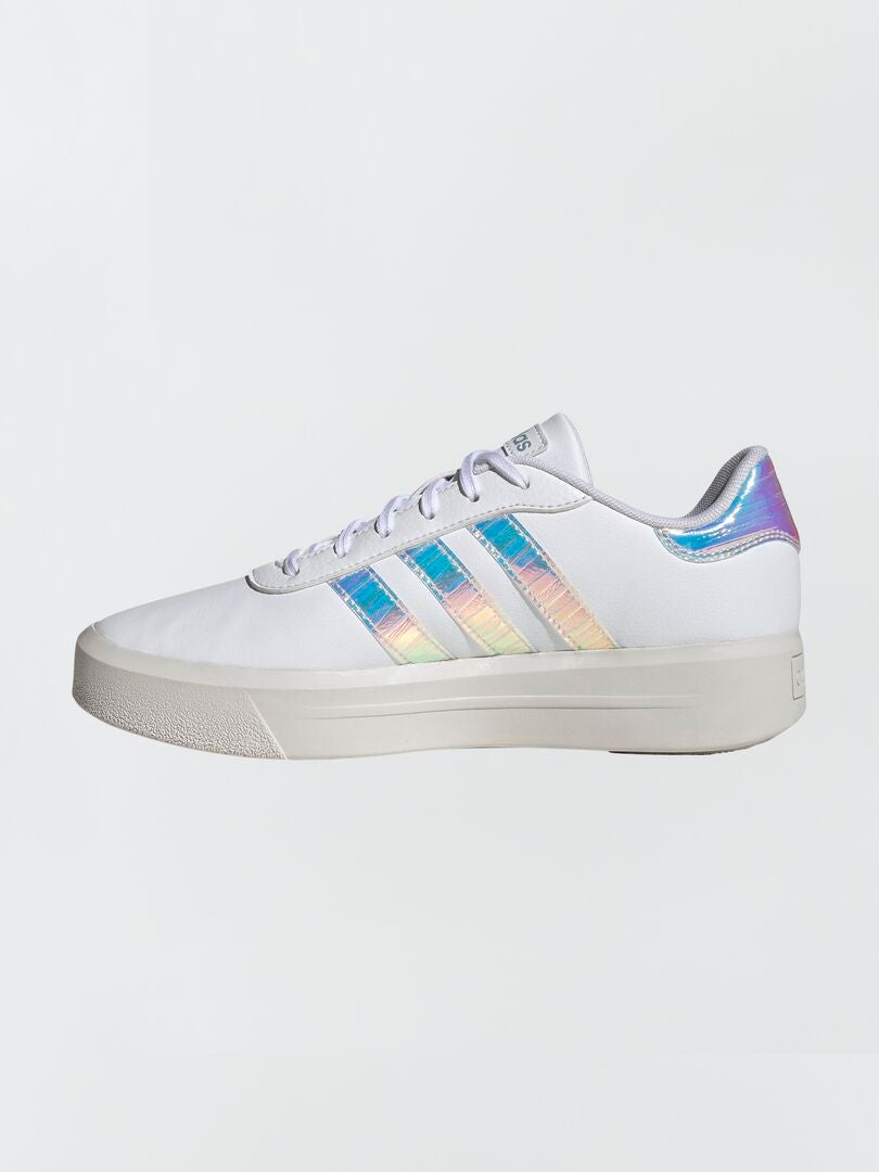 Adidas Court Platform Holographic Sneakers - Wit