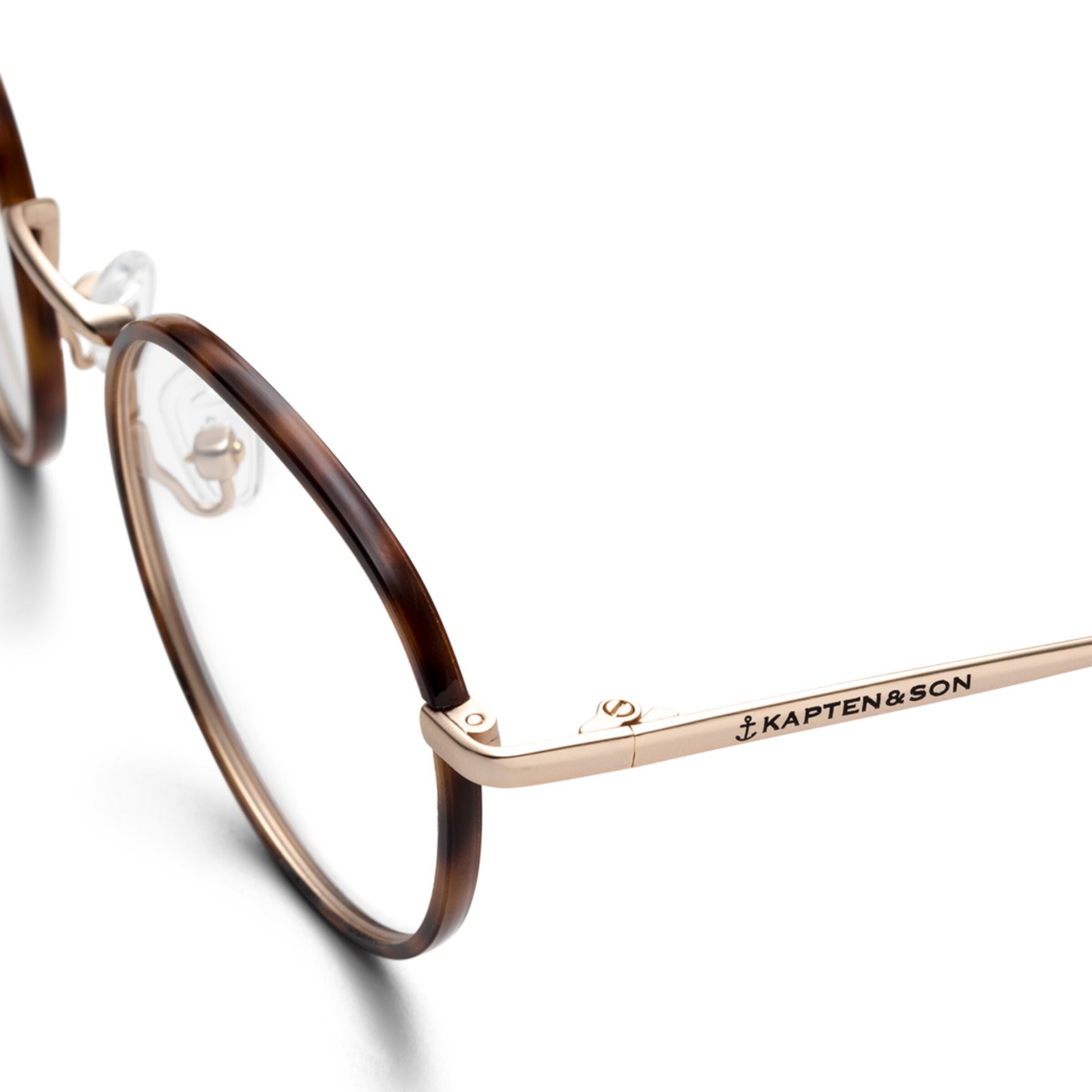 Lunettes de soleil London Small Matt Gold Tortoise avec verres correcteurs