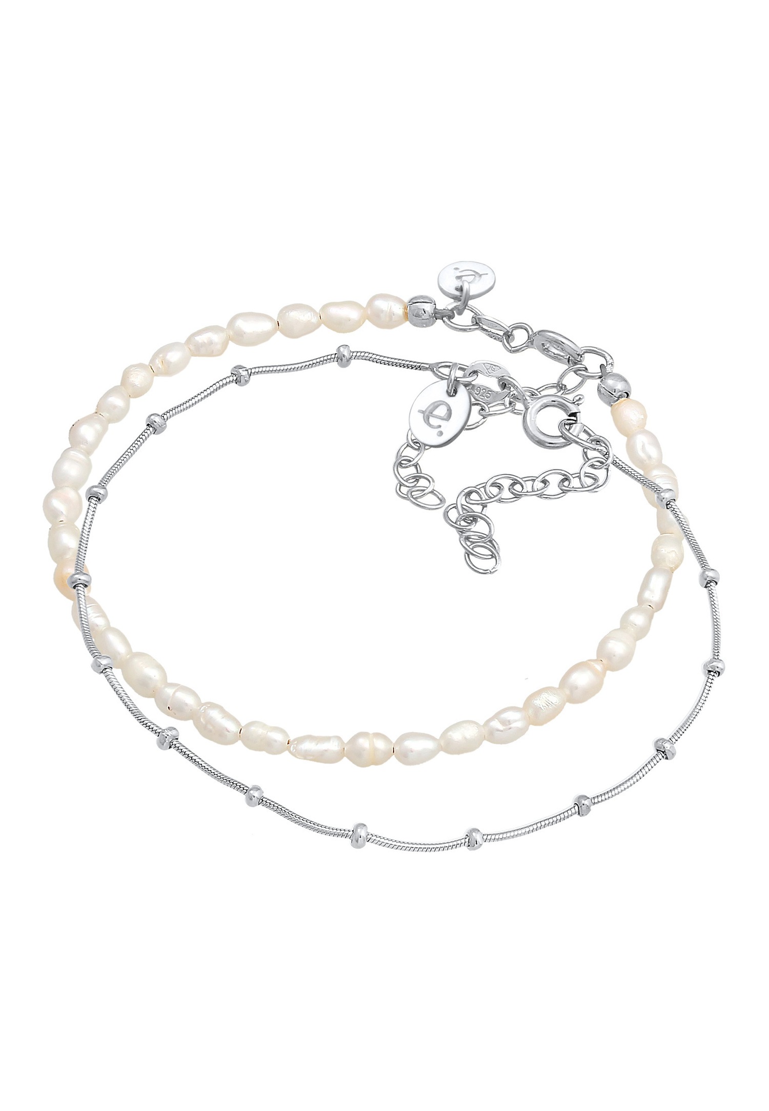 Elli PREMIUM Femmes boules de base set de 2 avec Perles de Culture d'Eau Douce en argent sterling 925