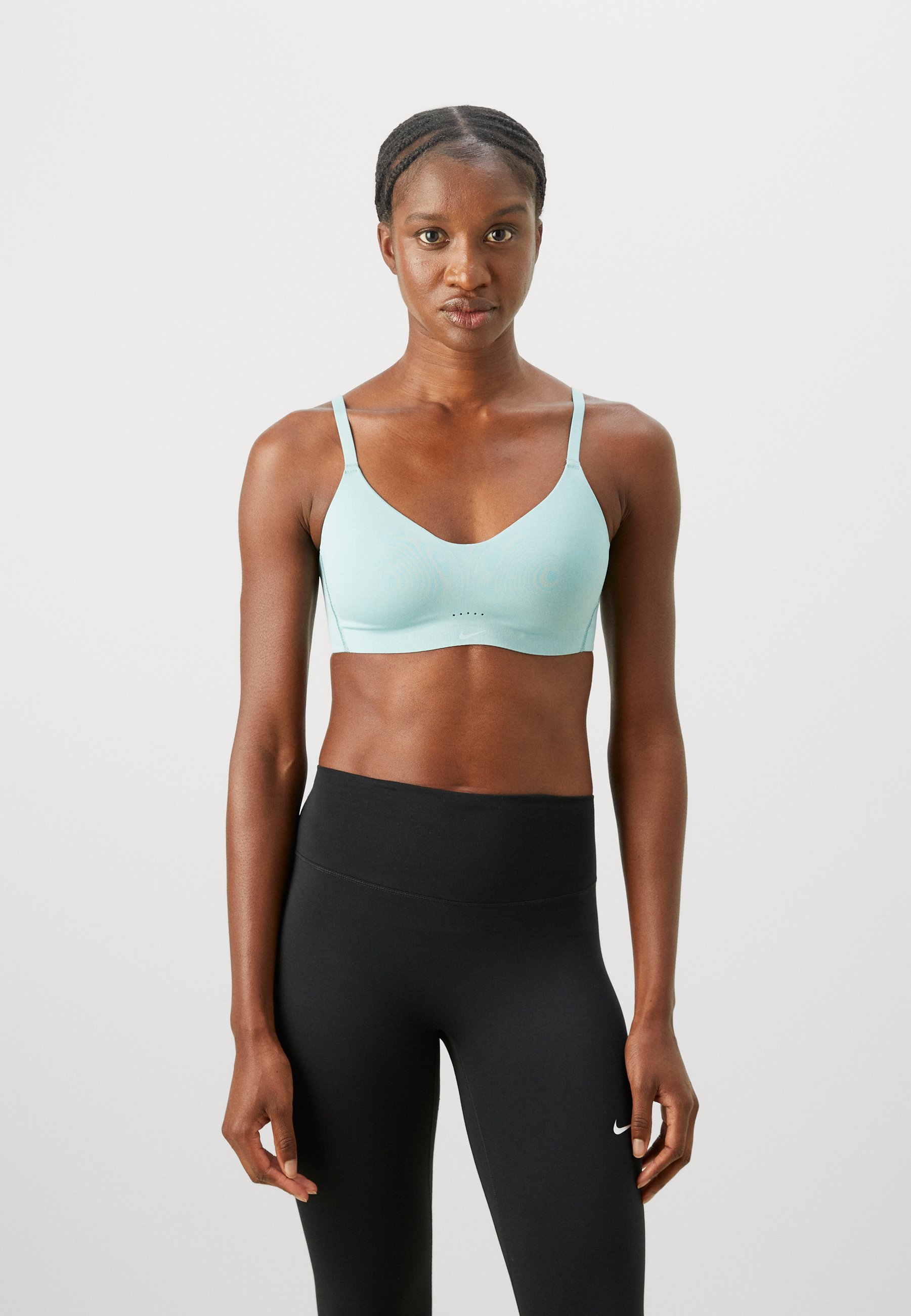 Nike Performance ALATE MINIMALIST BRA - Kevyttä tukea tarjoava urheiluliivi - tykki/valkoinen