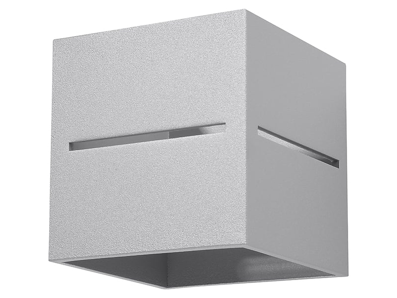 Kinkiet Lobo aluminiowy szary