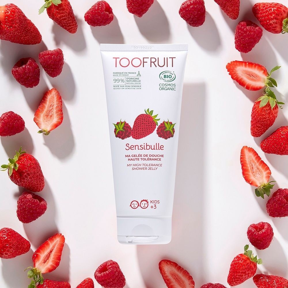 Toofruit Sensibulle Gelée de douche fraise-framboise