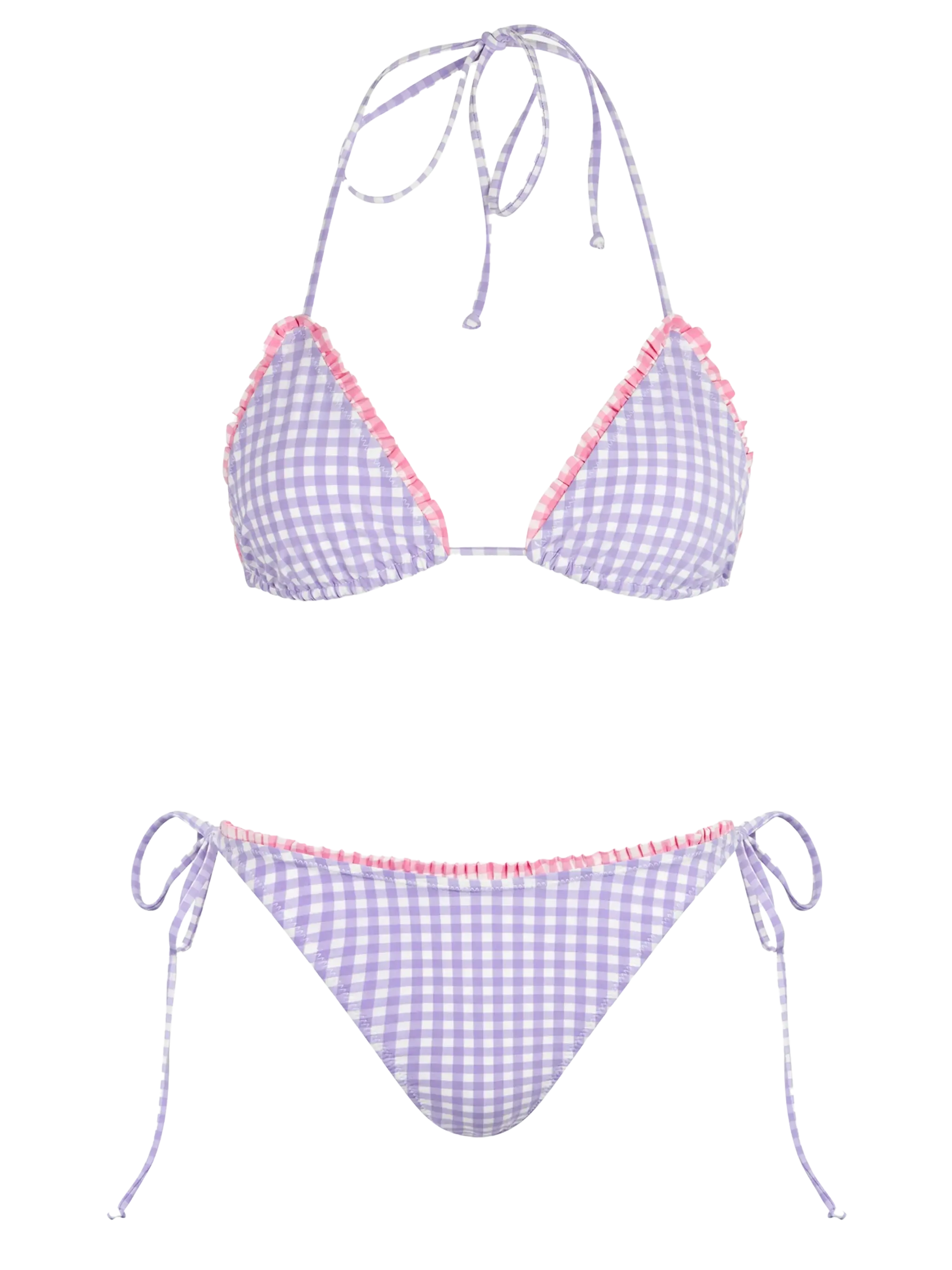 Geruite driehoek bikini
