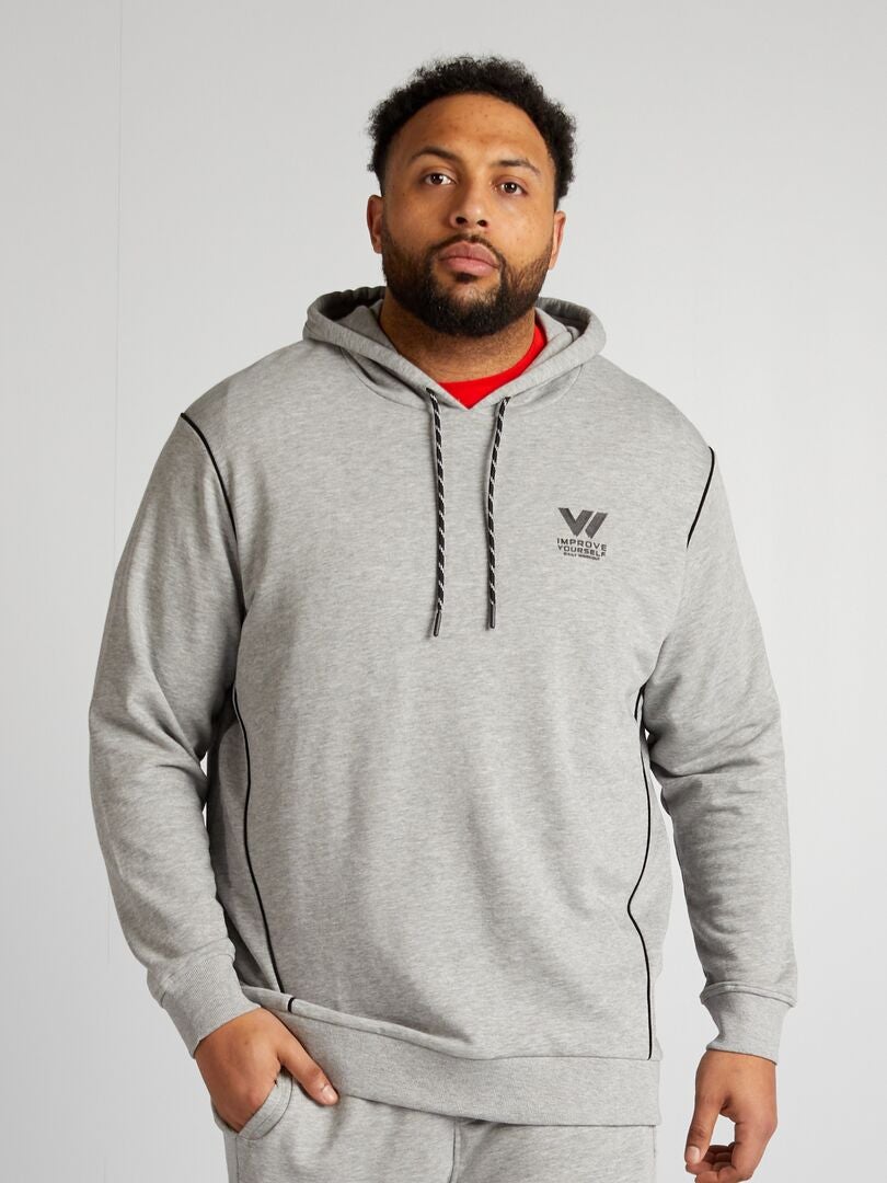 Hoodie van French Terry - GRIJS