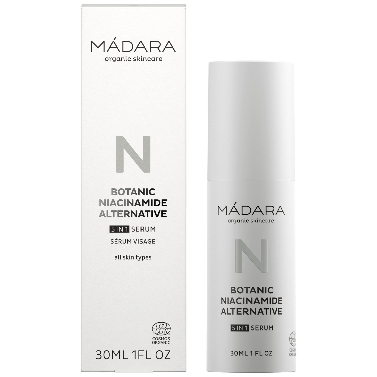 MÁDARA Feuchtigkeitsserum Time Miracle Botanic niacinamid alternativa - 30 ml