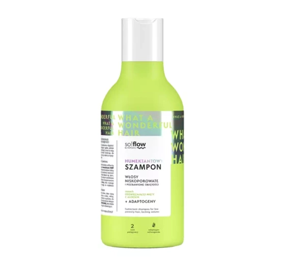 So!Flow humektantowy szampon do włosów niskoporowatych 400ml