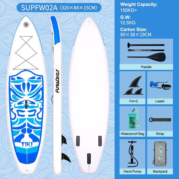 Tavola da SUP gonfiabile FunWater 320 x 84 x 15 cm (10'6