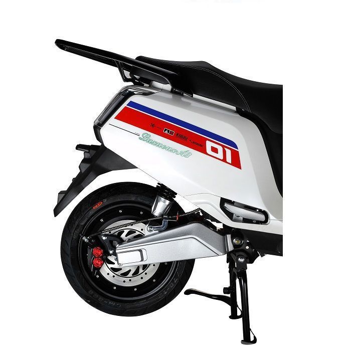 EUROCKA | A8 White Electric Scooter with removable lithium battery and 50km range