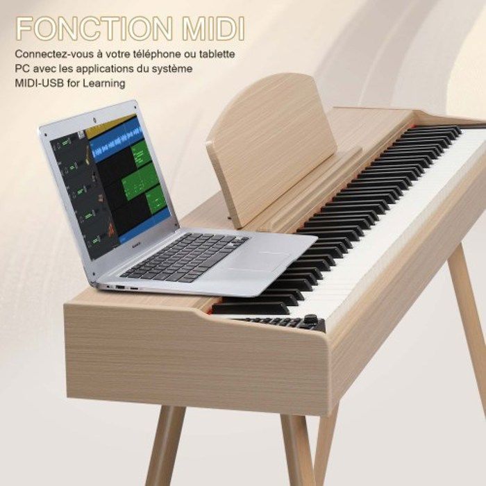 Pianoforte - ALIGHTUP - Tastiera standard a 88 tasti a martello, adatta a tutti i livelli di esperienza