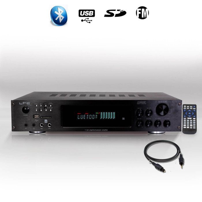 Ensemble Home-cinéma Hifi 1240W + ampli 360W V9B-BK+ATM8000BT + CABLE