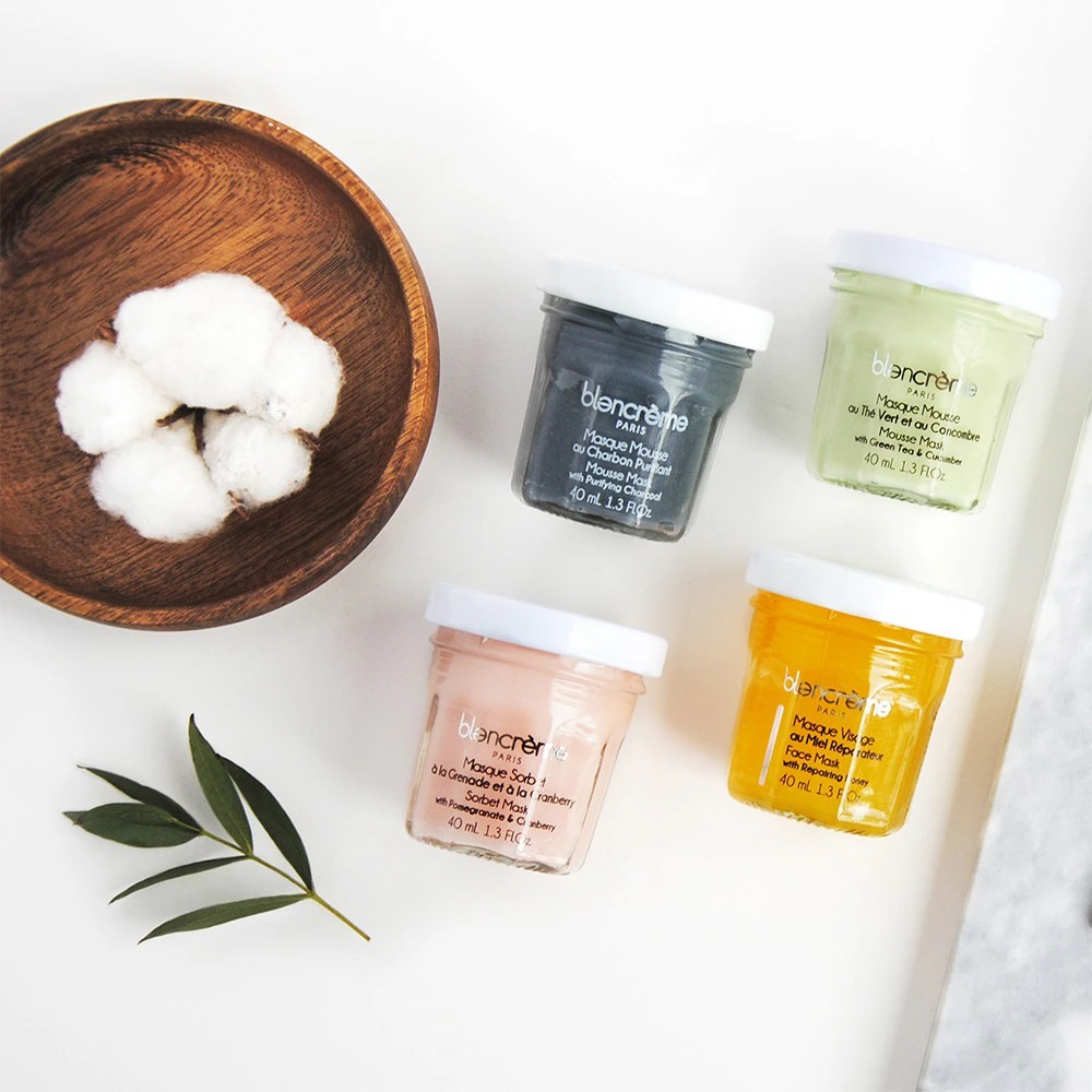 Blancrème MASQUE VISAGE MOUSSE THE VERT & CONCOMBRE