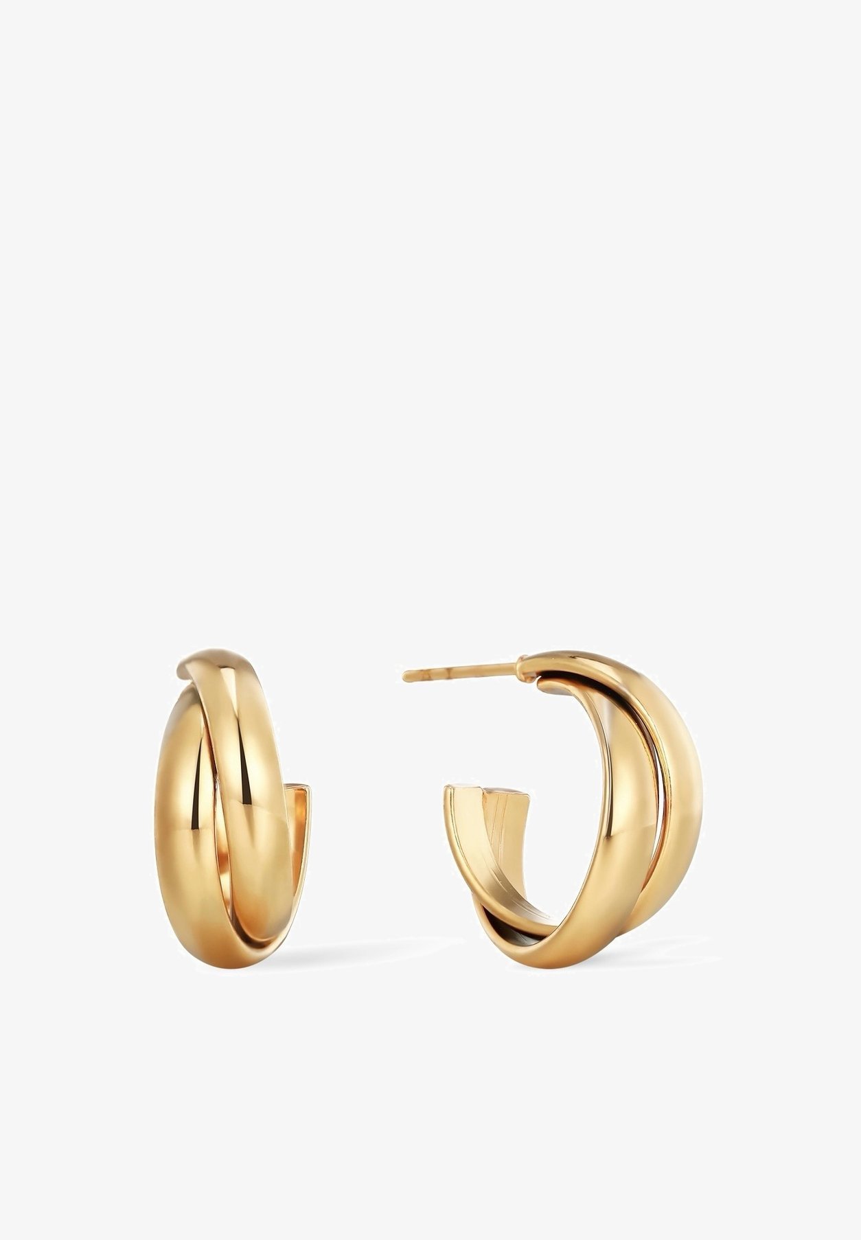 SENSORA JEWELRY LAYERED HOOPS - Oorbellen - goudkleurig