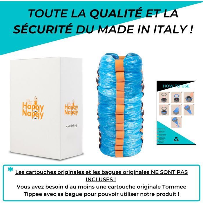 Ricariche - [Compatibili con Tommee Tippee Sangenic Tec, Simplee Sangenic e Twist & Click] - Ricariche XXL - Trattamento antimacchia