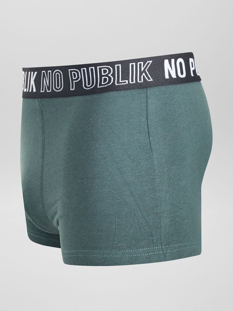 Zestaw 3 bokserek „No Publik” – CZARNE