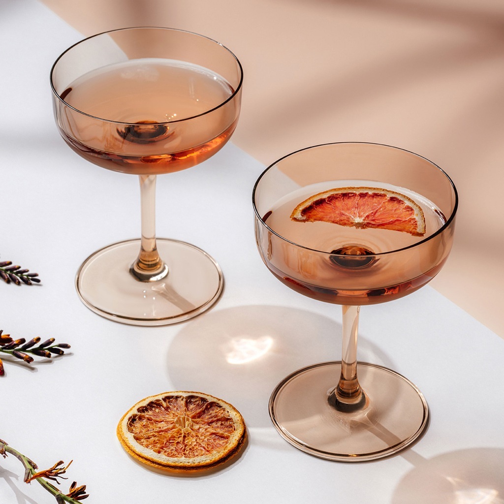 Villeroy & Boch čaša za šampanjac/desert, set od 2. Izgled gline – 1 komad
