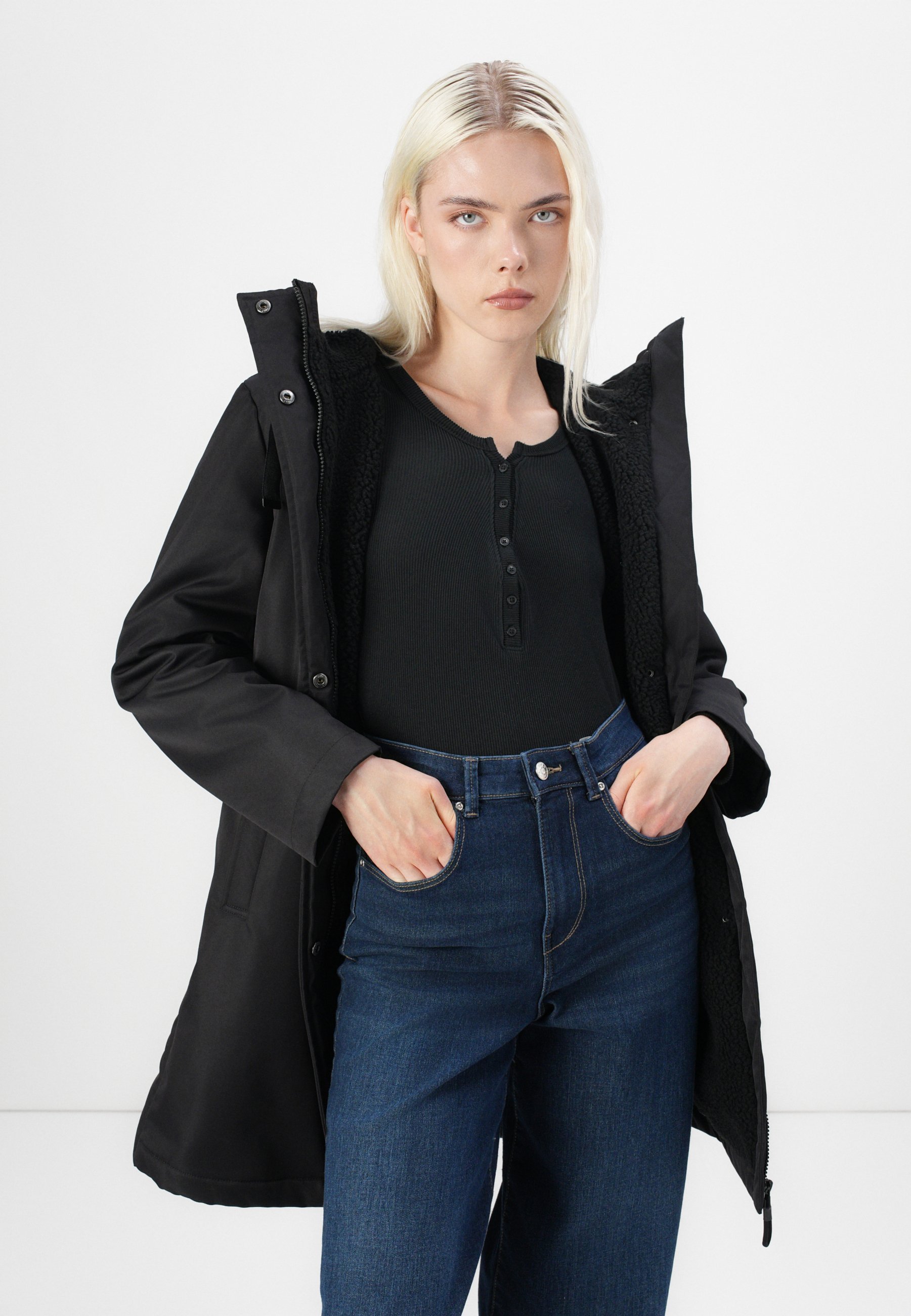 ONLY ONLFELINA LIFE - Parka - zwart