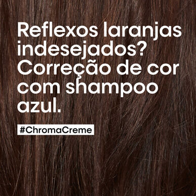 L'Oréal Professionnel Serie Expert Chroma Crème Blue Dyes šampon, pomerančový neutralizační šampon pro hnědé vlasy, 300 ml