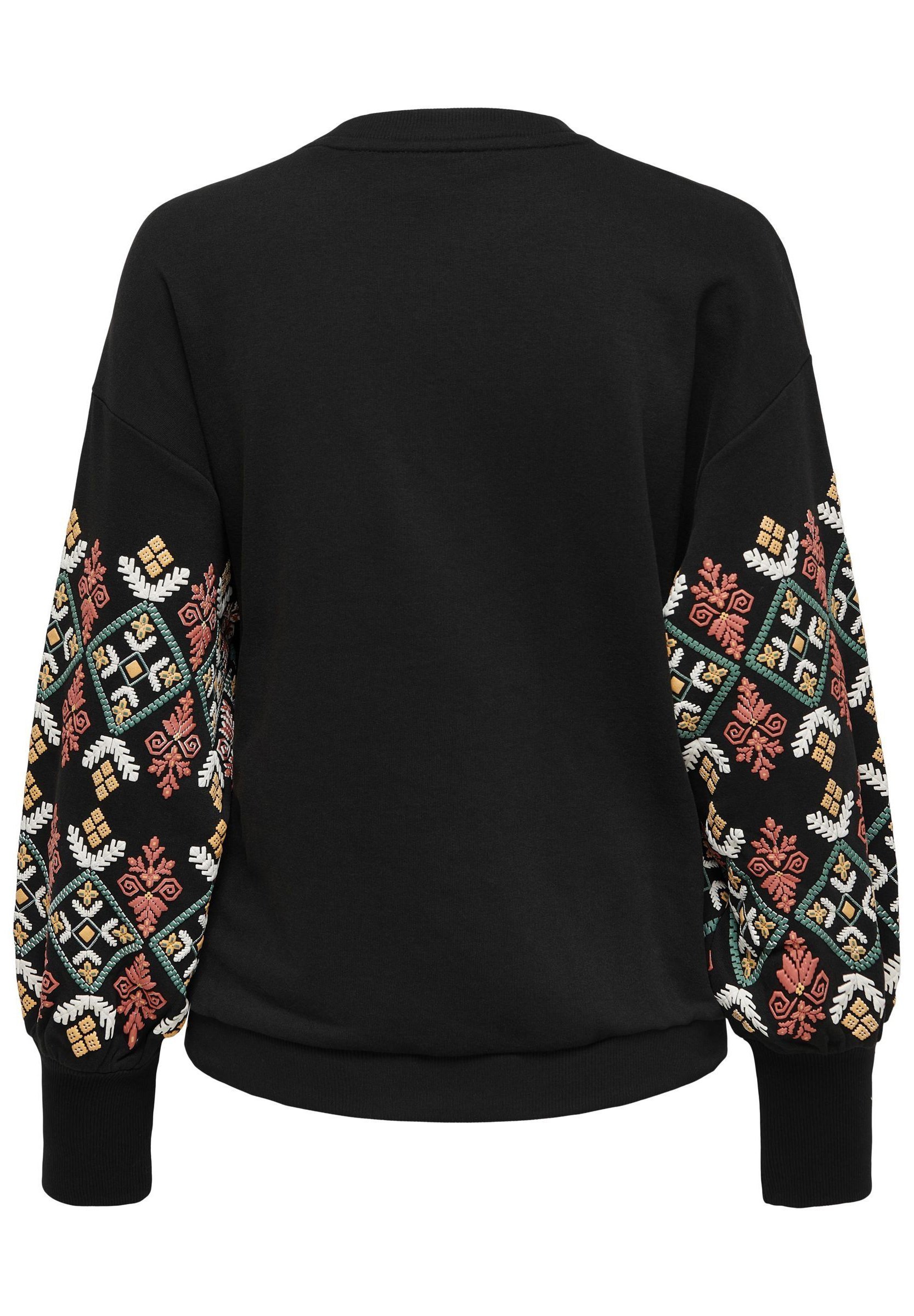 ONLY MATERNITY OLMBROOKE O NECK - Sweatshirt - schwarz neue Ärmelkombination