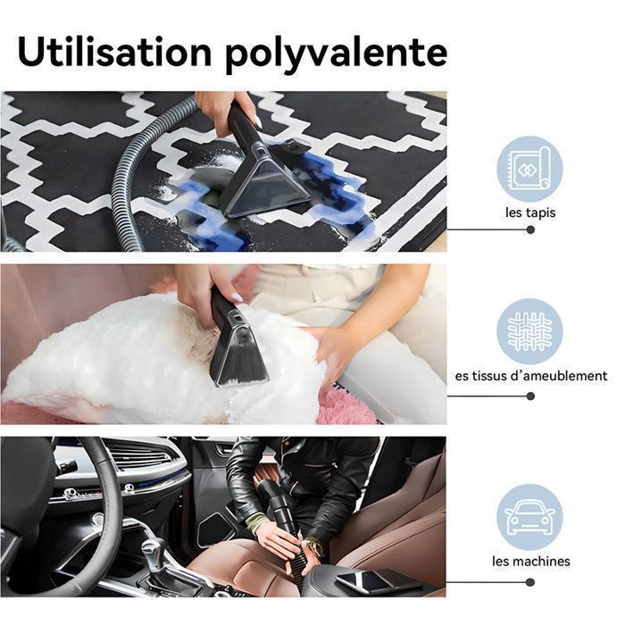 Sofa Cleaner - KOTICIDSIN - 500W Shampooer - 16Kpa - 78dB - 6.5kg