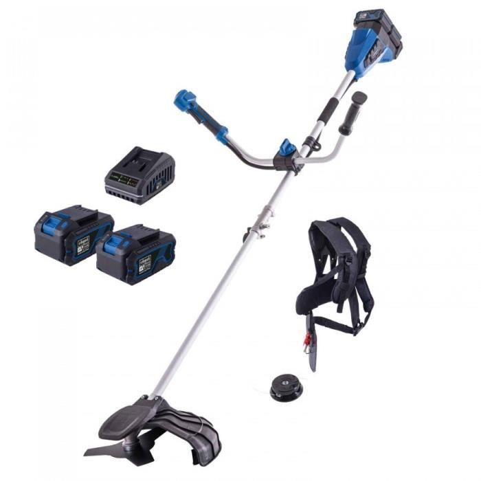 Desbrozadora inalámbrica Scheppach BC-BCH380/40-X SET L2 - Ancho de corte de 38 mm - 2 baterías IXES de 20 V y 4 Ah + Cargador doble