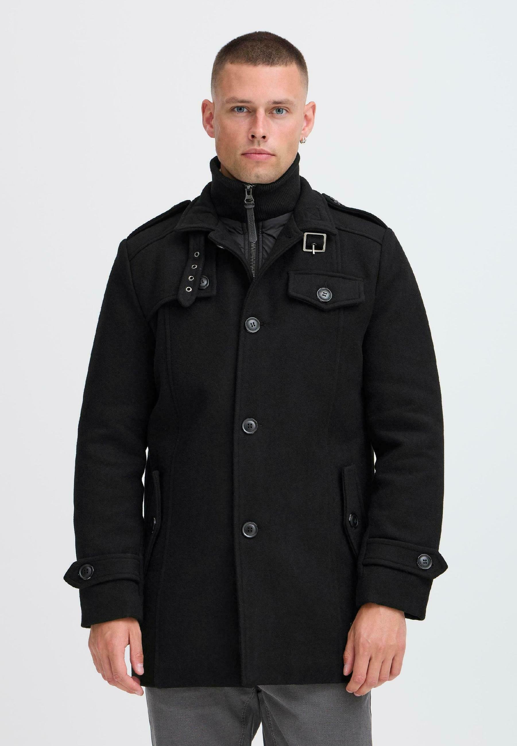 INDICODE JEANS IDBRANDAN - Manteau court - noir onyx
