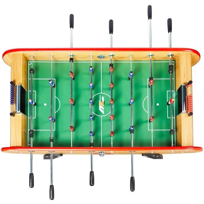 Baby foot Play Mannoni - bois clair - 155 X 110 X 96 CM - 2 balles en liège inclus