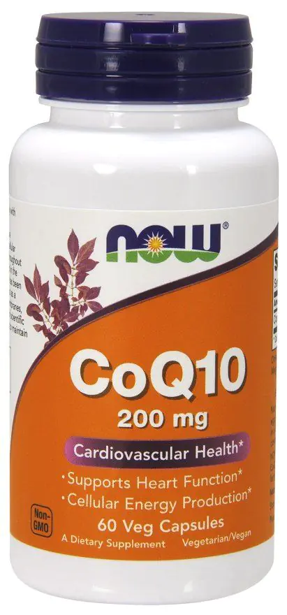 Now Foods CoQ10 200 mg, Suplement diety z koenzymem Q10, Kapsułki