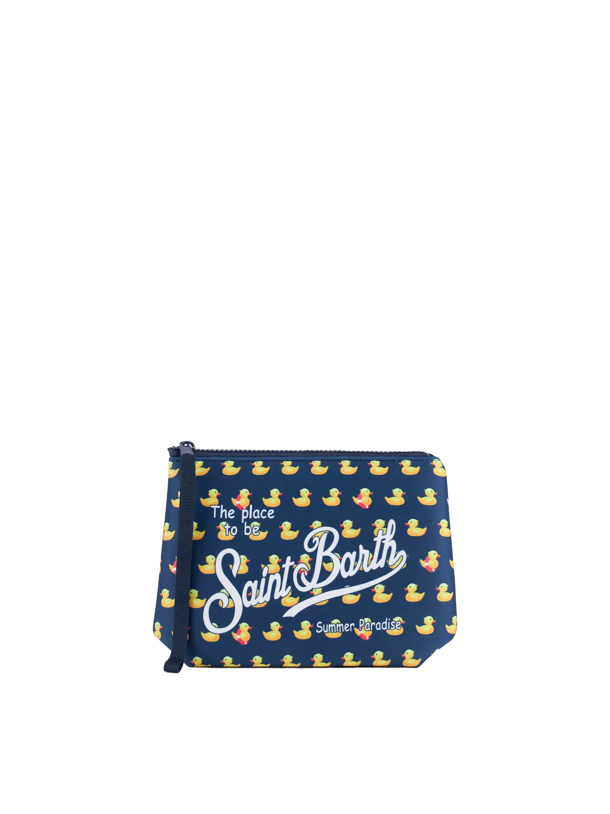 Aline scuba clutch met eendenprint