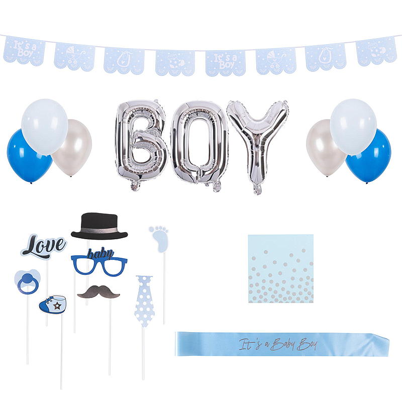Set per baby shower Giform blu