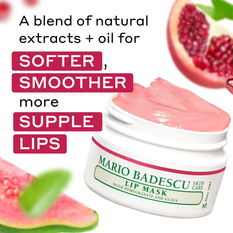 Máscara labial hidratante Mario Badescu com romã e goiaba