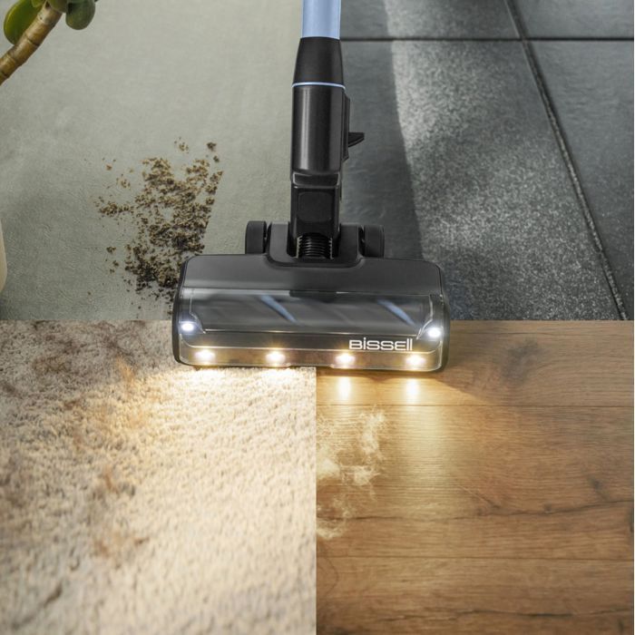 BISSELL PowerClean FurFinder Select - Aspirapolvere a bastone - 200 W - 40 min - 0,4 L - Nero / Blu lago