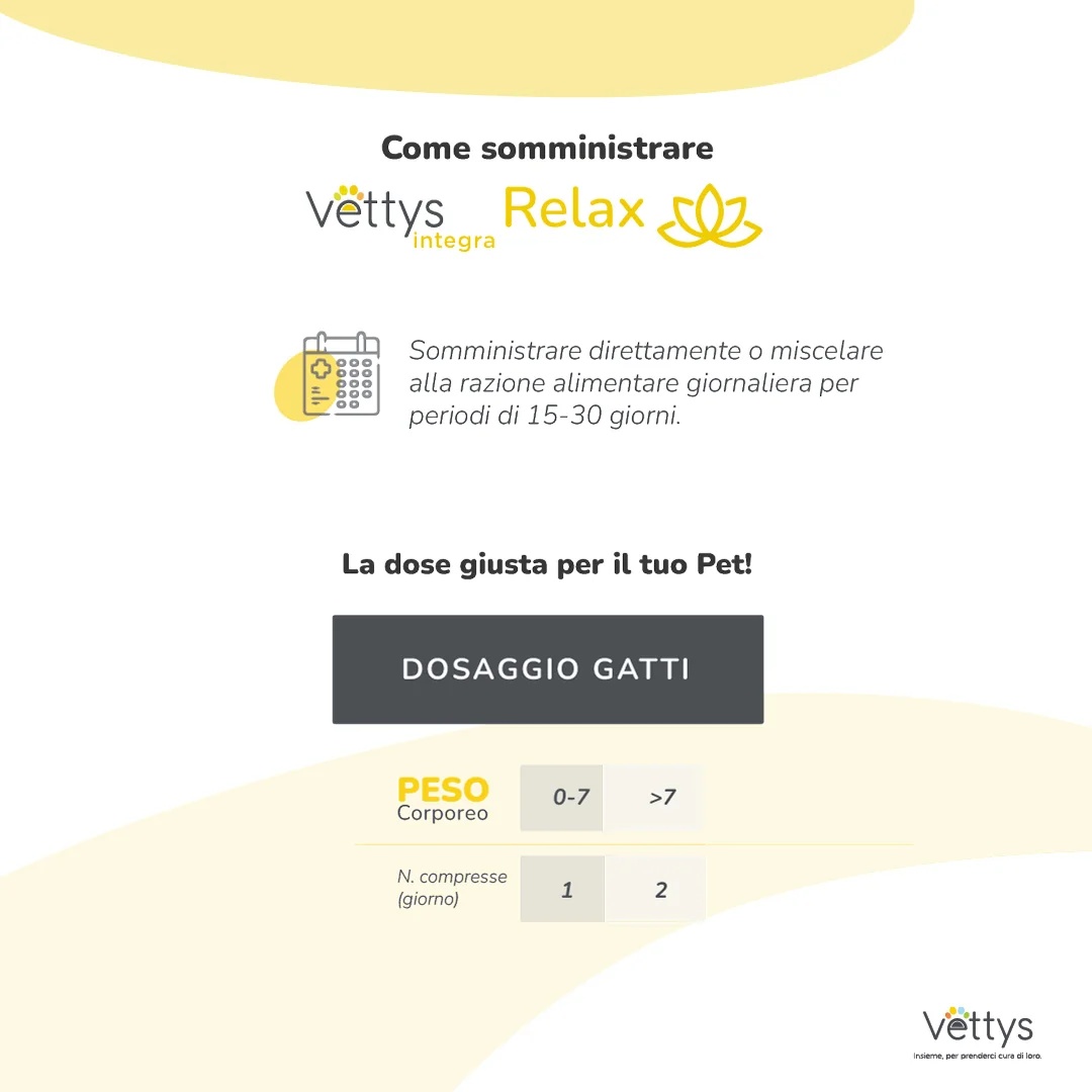 VETTYS Vettys Integra Relax Cat 30 comprimidos Relaxamento para gatos