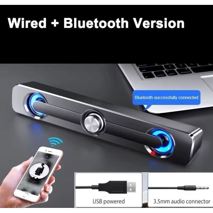 Laptop Speaker, Powerful Professional Sound, Universal 3.5mm Jack
