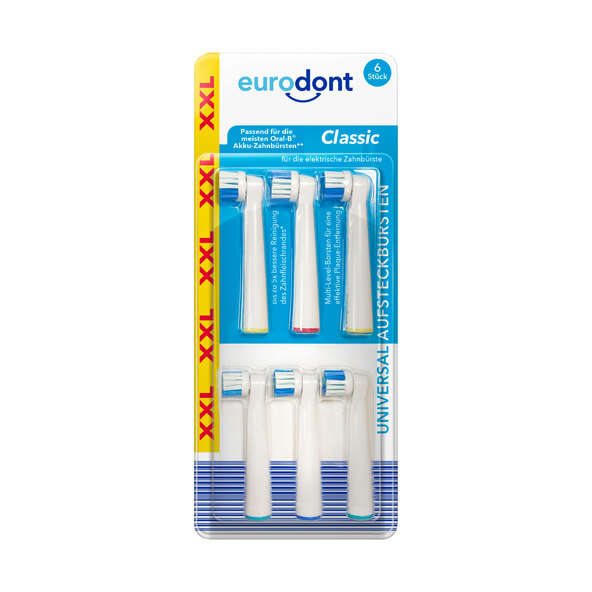 Toothbrush heads, classic, set of 12