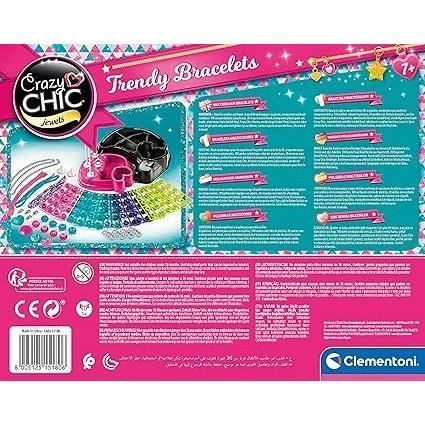 Clementoni - Crazy Chic - Pulseras arcoíris