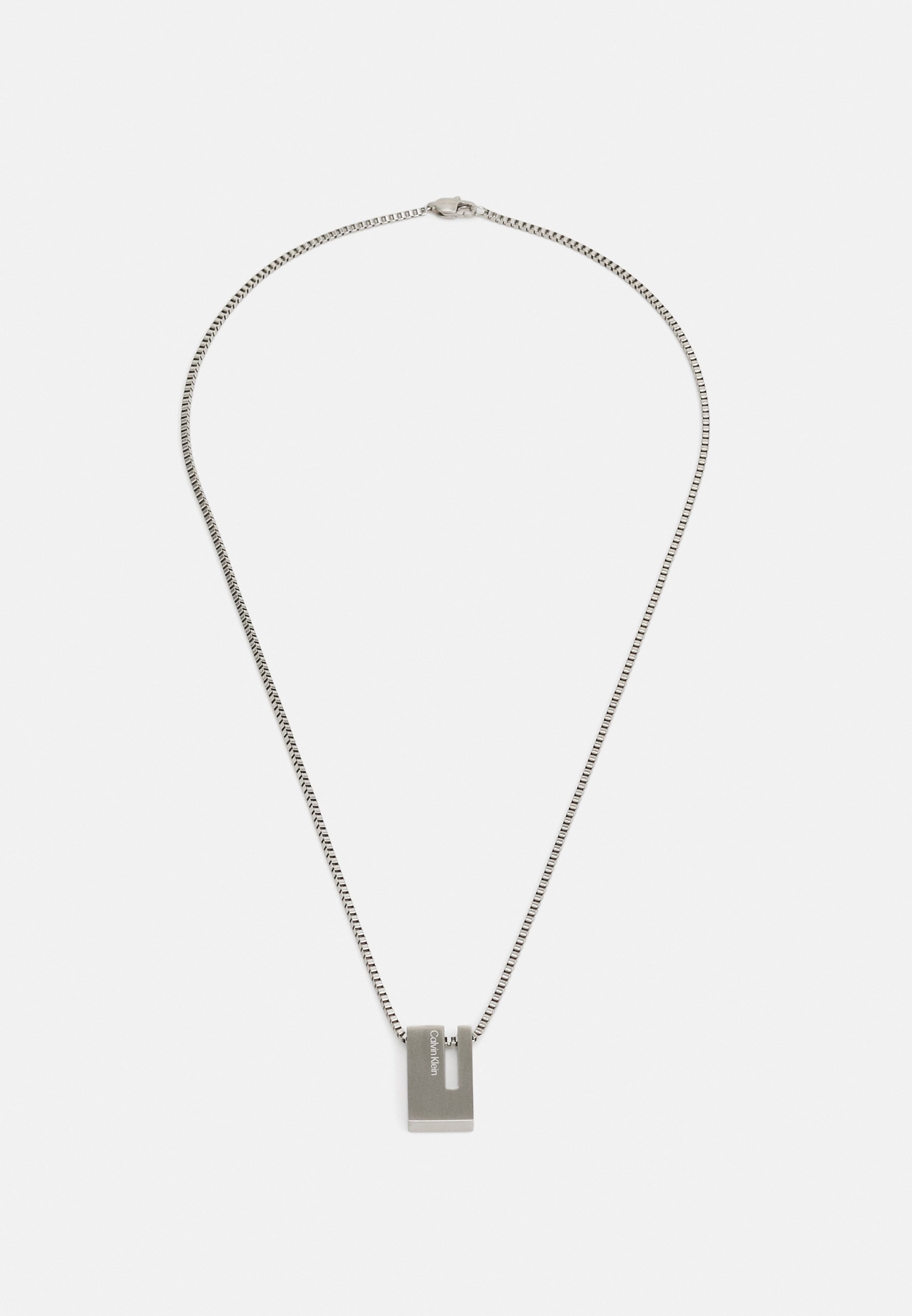 Calvin Klein EXPOSED UNISEX - Halsketting - zilverkleurig